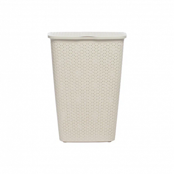 Корзина бельевая MY STYLE кремовая