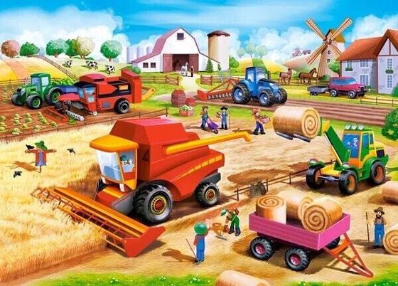 Castorland Puzzle 60 Work on the Farm CASTOR