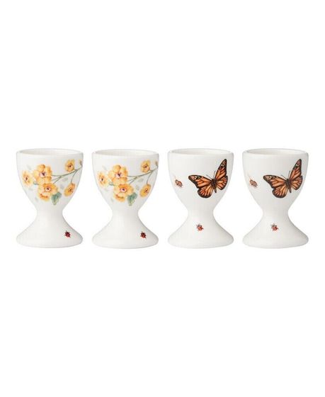 Butterfly Meadow Footed Egg Cups, Set of 4