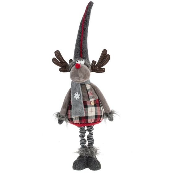 Игрушка набивная &quot;Олень&quot; (телескоп ноги), L30 W18 H88/33 см, 2в.