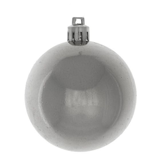 Набор из 24шт Украшение новогоднее Шар &quot;Снежок серебряный&quot;, D6 см, L14 W14 H31 см