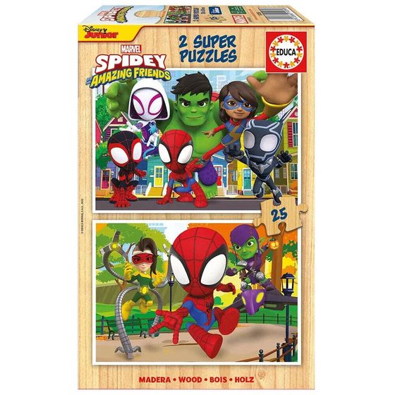 EDUCA BORRAS 2X25 Spidey&amp;His Amazing Friends Puzzle