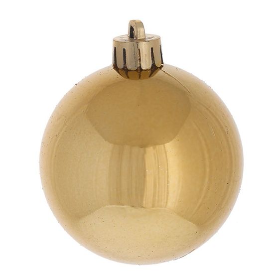 Набор из 12шт Украшение новогоднее Шар &quot;Золотое ассорти&quot;, D8 см, L19 W21 H19 см