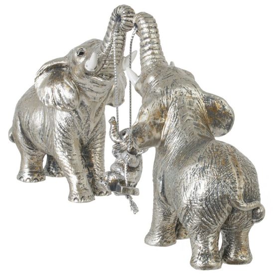 Фигурка декоративная "Слоны", L22 W6 H13 см