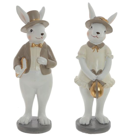 Фигурка декоративная "Зайка", L6 W5,5 H15 см, 2в.