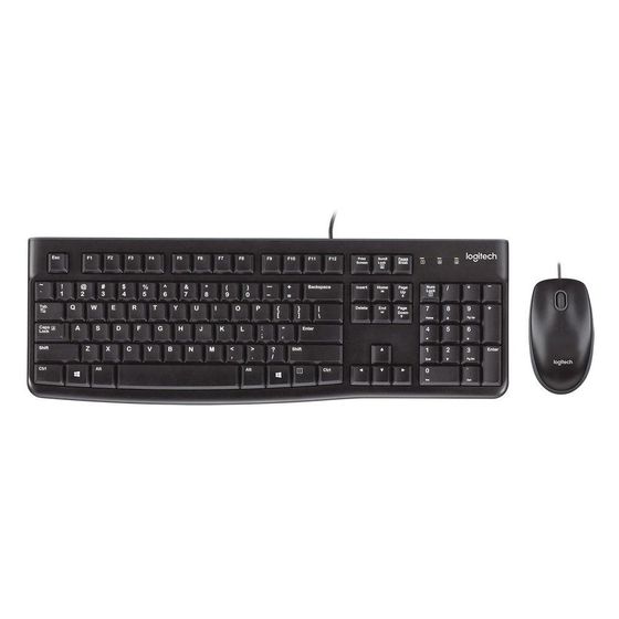 Клавиатура+мышь Logitech MK120 проводной черный (920-002589)