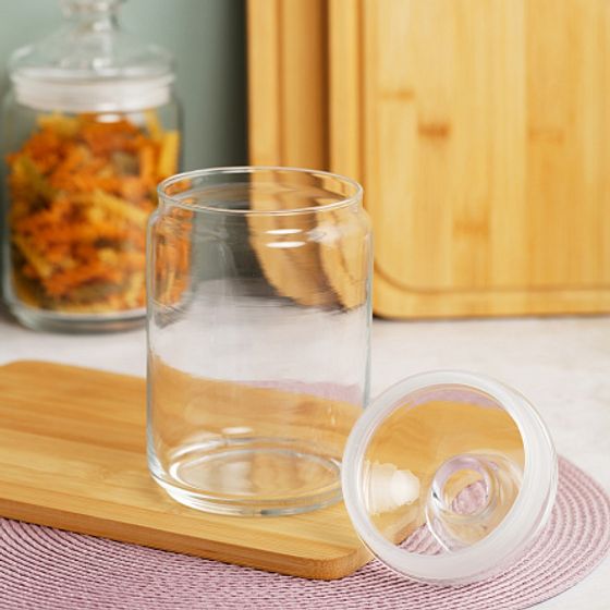 Банка для продуктов КЛУБ 1л с крышкой