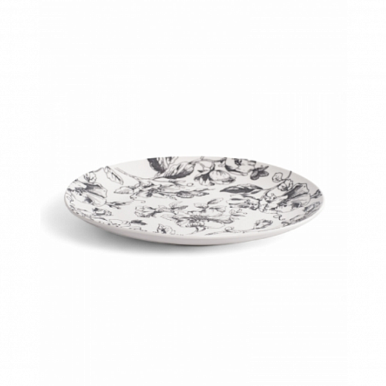 Тарелка обеденная BOTANICA серый 24см