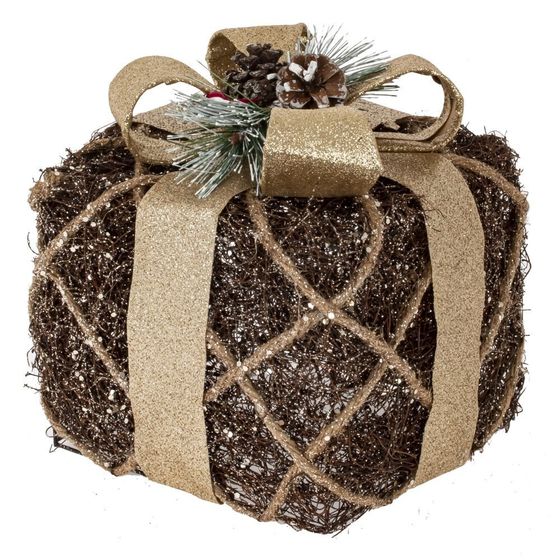 Набор из 3  декоративных изделий &quot;Подарки&quot;, L28 W27 H31 см