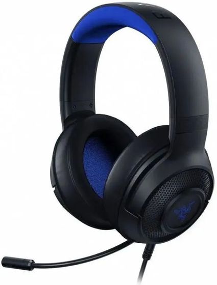 Гарнитура накладные Razer Kraken X for Console проводные черный/синий (RZ04-02890200-R3M1)