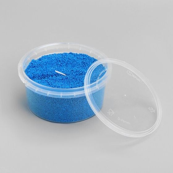 !09 Упаковка 4 штуки - Свеча насыпная, 100 г, синяя, парафин