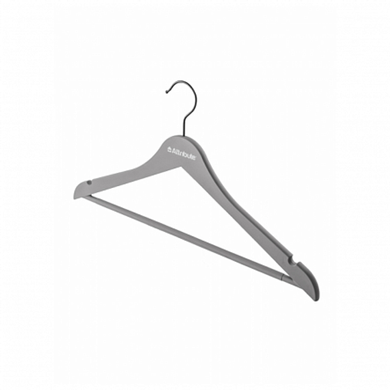 Набор вешалок универсальных RUBBER GREY 3шт 44см