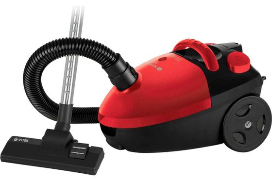 Пылесос Vitek VT-1825 (MC) 1800Вт мешок черный/красный