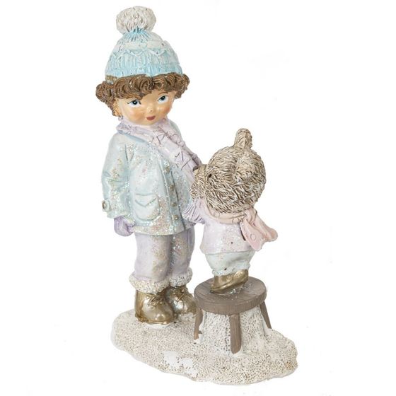 Фигурка декоративная &quot;Мальчик и медвежонок&quot;, L9 W5 H13,5 см