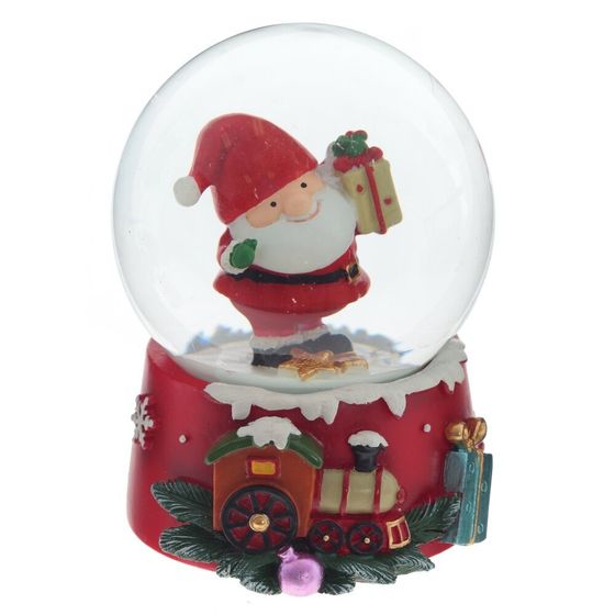 Фигурка декор в стекл шаре &quot;Гном&quot;, D6 см, L7 W7 H8,5 см, 2в.