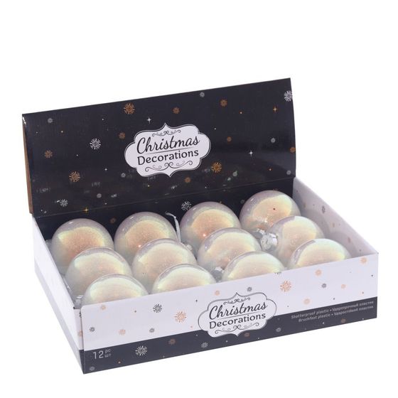 Набор из 12шт Украшение новогоднее &quot;Шар&quot;, D10 см, L44 W33 H11 см