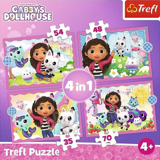 Trefl Puzzle 4w1 Przygoda Gabi 34620 Trefl