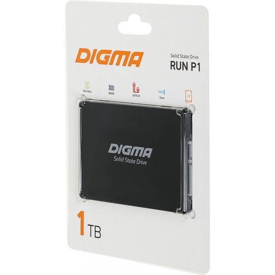 Накопитель SSD Digma SATA III 1TB DGSR2001TP13T Run P1 2.5&quot;