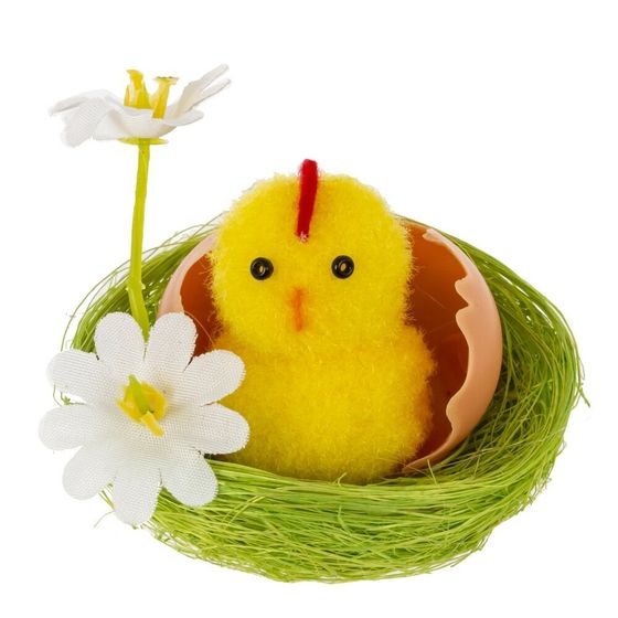 Набор из 9-ти изделий декоративных &quot;Гнездо пасхальное&quot;, L18 W14 H5,5 см