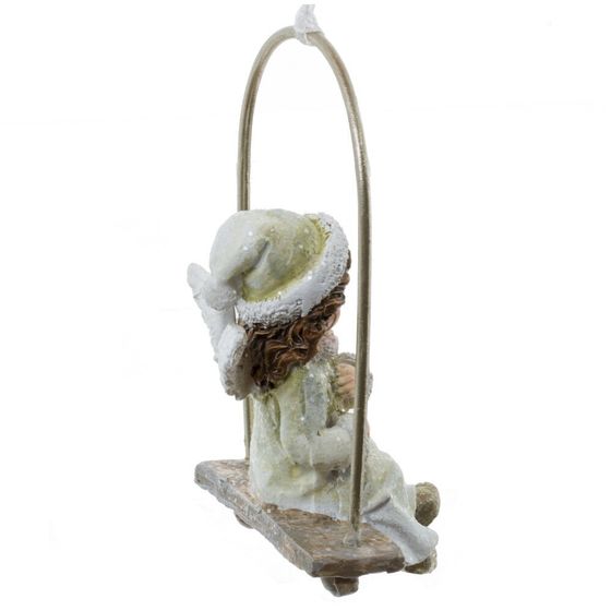 Изделие декоративное подвесное &quot;Девочка на качелях&quot;, L5 W3,5 H8 см, 2в.