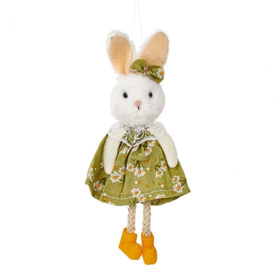 Изделие декоративное подвесное &quot;Зайка&quot; (блок 6шт), L4 W3 H15 см, 3в.