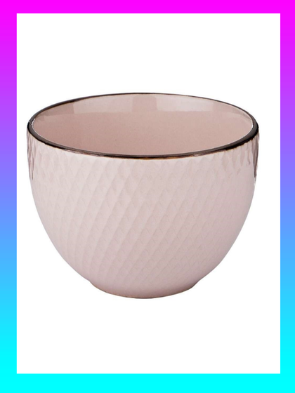 !09 Салатник 14 см объем 620 мл коллекция Графика цвет:розовый отлив без упаковки