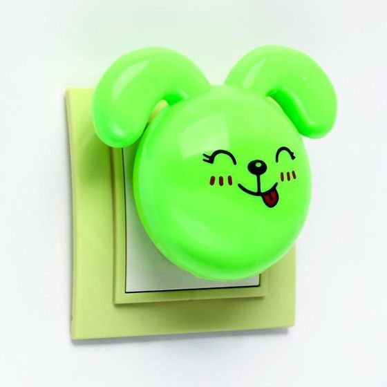 !09 Комплект из 2-х штук - Ночник LED "Кролик",7 см, 4W (V220) МИКС пластик