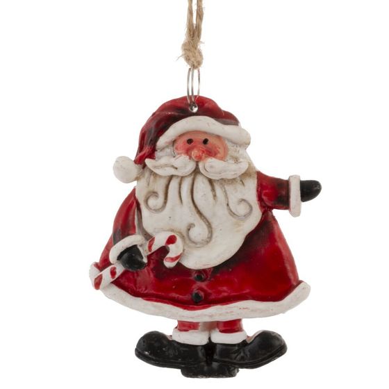 Изделие декоративное подвесное &quot;Дед Мороз&quot;, L7,5 W1,5 H8 см, 4в.