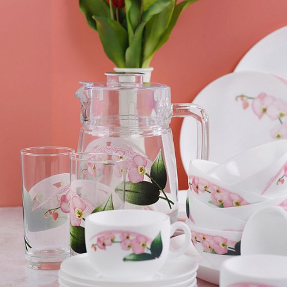 Набор столовый ДИВАЛИ ПИНК ОРХИД 46пр