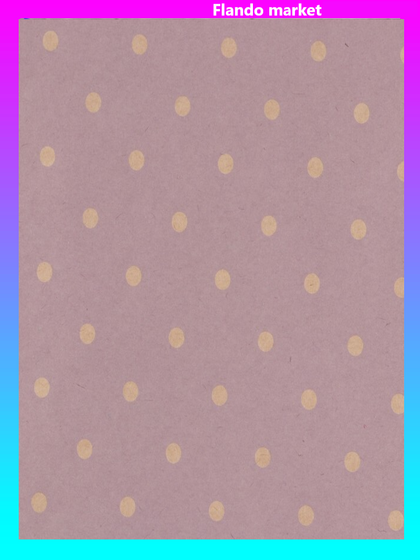 !09 Бумага крафт (набор 3 листа) «Точки» 50 × 70 см.