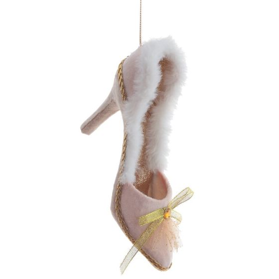 Украшение новогоднее  &quot;Туфелька&quot; ,L16,5 W6 H11 см, 4в.