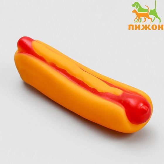 Игрушка пищащая &quot;Хотдог&quot; для собак, 13,5 см