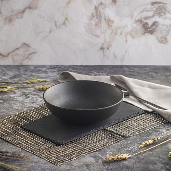 Тарелка суповая ROCK BLACK 20см