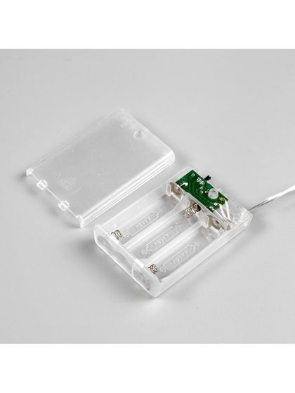 !09 Набор из 2-х гирлянд - Гирлянда «Нить» 2 м, IP20, прозрачная нить, 20 LED, 2 режима, батарейки AAх3 (нет в комплекте), свечение мульти