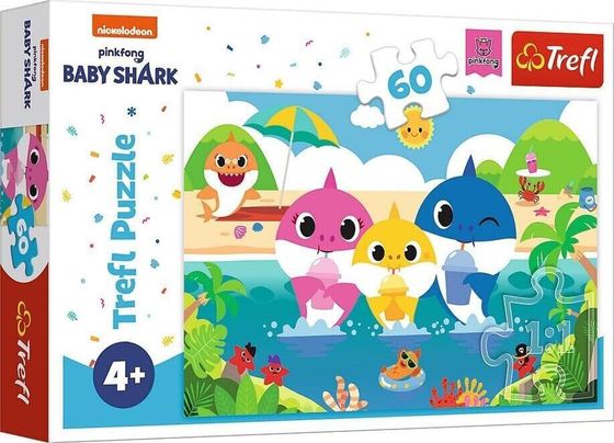 Trefl Puzzle 60 Семья акул на отдыхе TREFL