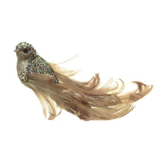 Изделие декоративное &quot;Птичка&quot; на клипсе, L16 W4 H4 см, 2в.