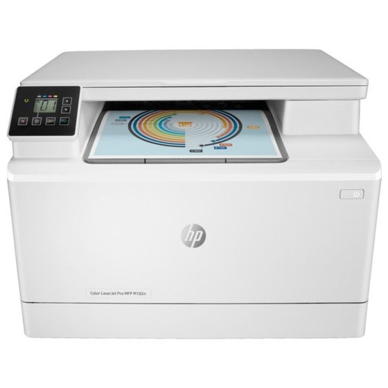 МФУ, лаз цв печать HP LaserJet Pro M182N, 600x600 dpi, 16 стр/мин(цв/чб), А4, белый