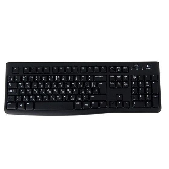 Клавиатура Logitech K120 проводная черный (920-002522)