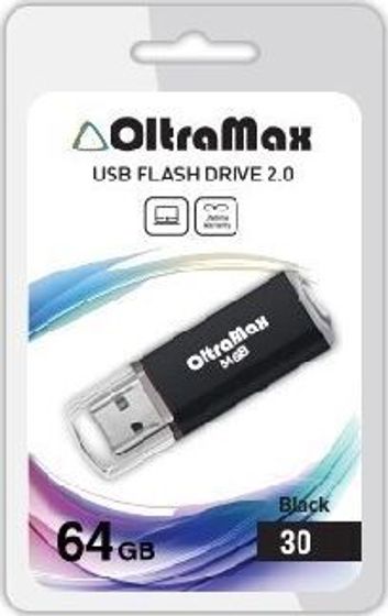 Флеш диск 64Gb Oltramax OM064GB30-В USB 2.0 черный