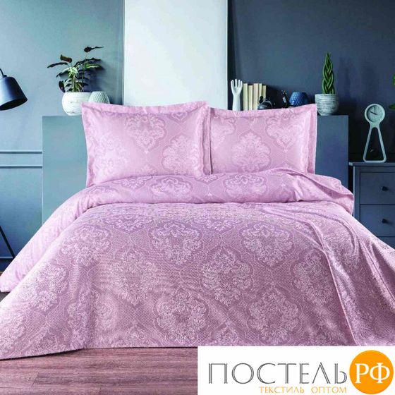 S5105 Покрывало ECOSSE BLUME 3 предм. (240*250) светло-розовый PUDRA