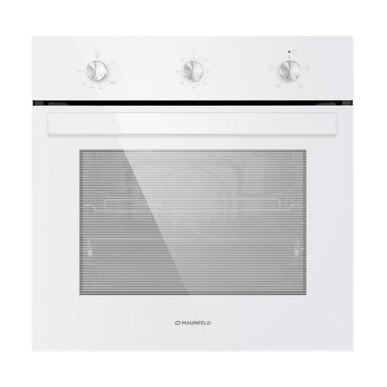Духовка газовая Maunfeld EOGC604W (с электрическим грилем) Белый