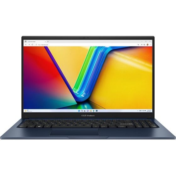 Ноутбук Asus VivoBook X1504ZA, 15.6&quot;, i3 1215U, 8 Гб, SSD 512 Гб, UHD, noOS, синий