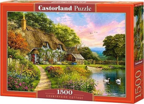 Castorland Puzzle 1500 elementów Wiejska chatka nad jeziorem