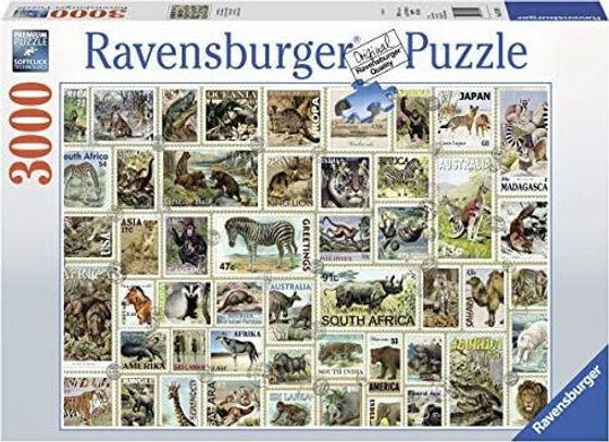 Ravensburger Puzzle 17079 - марки с животными - 3000 шт.