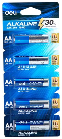 Батарейка Deli E18510 AA блистер 5шт (цена за 1 шт)