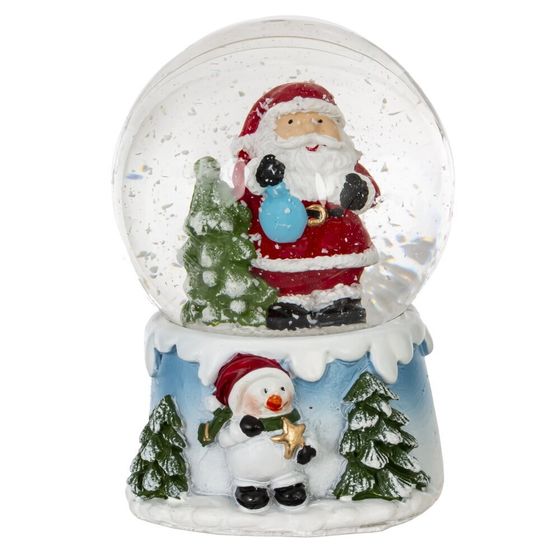 Фигурка декоративная &quot;Дед Мороз&quot; в стекл шаре, L5,5 W5,5 H6 см, 2в.