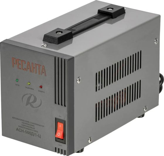 Стабилизатор напряжения Ресанта АСН-500Д/1-Ц 500Вт 500ВА серый (63/6/37)