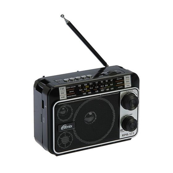 Радиоприёмник Ritmix RPR-171, FM, MP3, USB, AUX