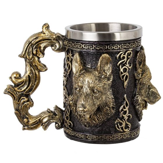 Кружка &quot;Волк&quot;, 600 мл, L19 W14 H13,5 см