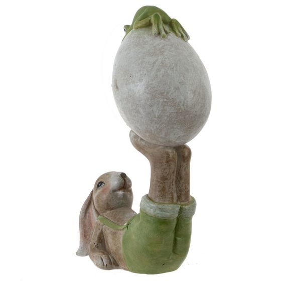Фигурка декоративная &quot;Заяц с яйцом&quot;, L11 W7 H18,5 см